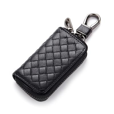 China Cowhide Leather Smart Fashion Car Key Holder Key Chain Case For Man New Arrive for sale