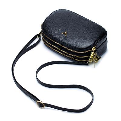 China Real Leather Small Genuine Leather Shoulder Bag Cross - Lightweight Body Bag Wallet Purse Cross - Body Handbags For Women for sale