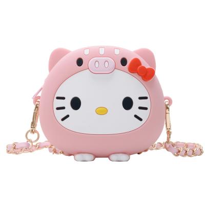 China High Quality 3D Cartoon Melody Shoulder Bag Soft Silicone Children's Shoulder Bag Portable Purse Portable Handbag Fashion Coin Purse for sale