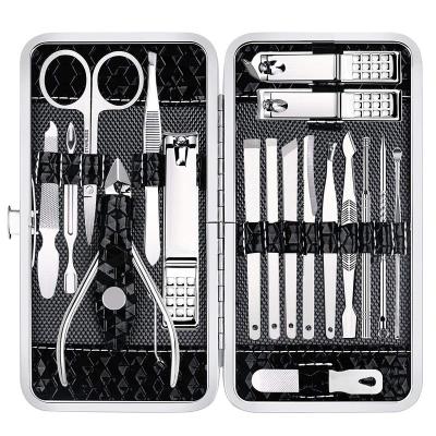 China Stainless Steel Accessories Manicure Set Nail Clippers Pedicure Kit -18 Pieces Stainless Steel Manicure Kit, Professional Grooming Kits, Nail Care Tools for sale