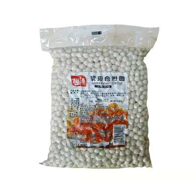 China Wholesale Brown Sugar Milk Tea Round Platinum Succinate Bubble Tapioca Beads for sale