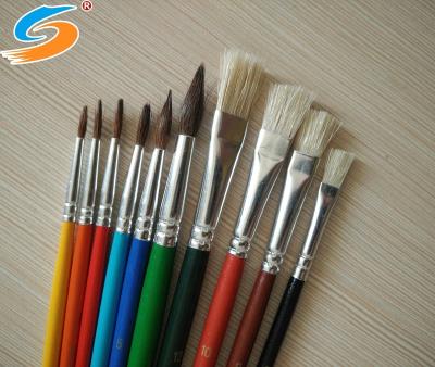 China Professional Oil Paint Brush Set 10pcs Oil Painting Brushes Artist for Watercolor Oil Acrylic Painting for sale