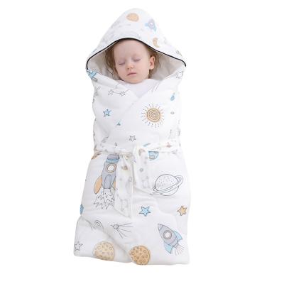 China 100% Wearable Baby Blankets Knitted by Chinese Supplier Anti-static Cotton Muti Color Baby Bedding for sale