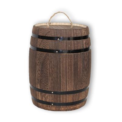 China Vintage Style Mini Custom Logo Wooden Decorative Bulk Coffee Small Barrel for sale