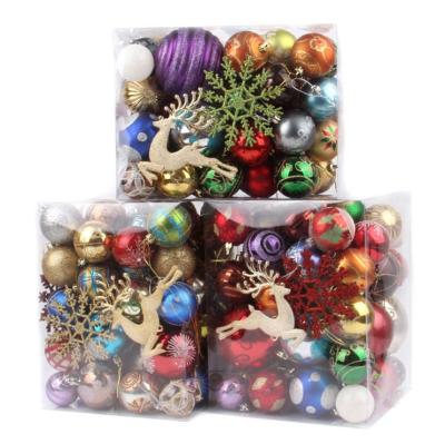 China Eco - Friendly Customize Christmas Decorations Various Colors Plastic Ball Christmas Hanging Ball for sale