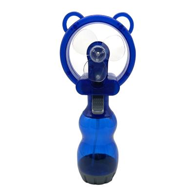 China Pocket Hand Held Mini Fan Mini Water Bottle Spray Cool Mist Fan Travel Cooling Portable Hand Held Outdoor Plastic Spray Fan for sale