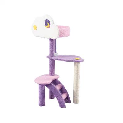 China Wooden Hand Wash Tower Cat Tree With High Quality Platform Cat House Large Cat Climbing Tree for sale