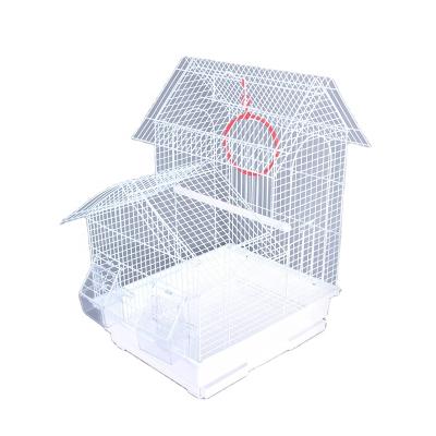 China Villa Four Color Metal Bird Cage Small Bird Cage Indoor Hanging Double Stocked Type For Cage for sale