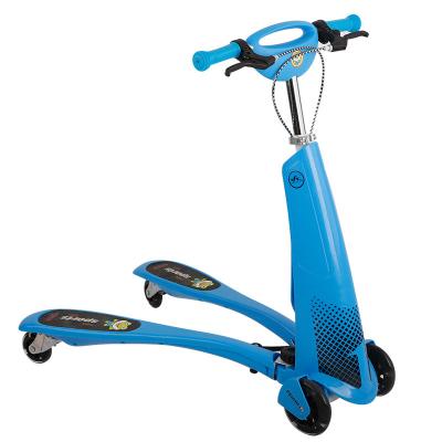 China 2021 new kid's Korean version of the breaststroke four-wheel height adjustable children's scooter for sale