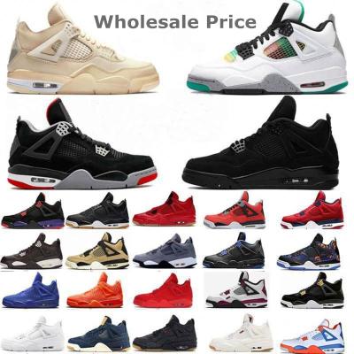 China High quality og 4 retro 4s fashion trend men's aj bred Cat University Blue Fire Red black wholesale basketball shoes aj women's sneakers les 4 for sale