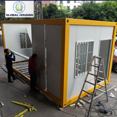 China Luxury 40ft prefabricated glass shipping home restroom toilet office hotel prefab container house home for sale