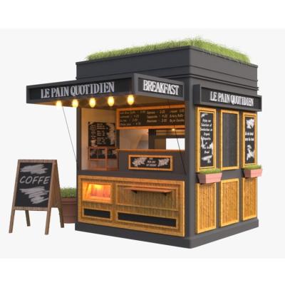 China 20ft prefabricated bar store 40 ft food cart all in one pc kiosk coffee container shop for sale