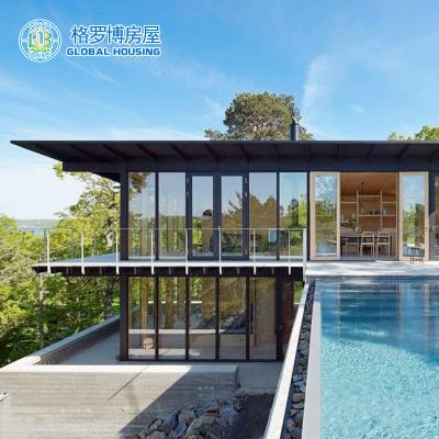 China GLOBAL HOUSING Modern Residential Seismic Resistance Light Steel Villa supplier Light Steel Villa House for sale