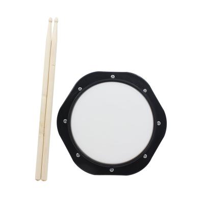 China Hot Selling Black And White ABS Two Color Training Drum Amazon Practice Drum Mute Bag 10 Inch Drum Belt Bag for sale