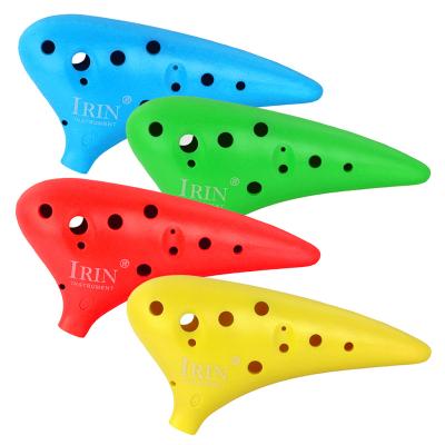 China IRIN Exquisite Gift For Beginners To Play 5 Colors 12 Hole Alto C Ocarina With Ethnic Wind Bag 12 Hole for sale