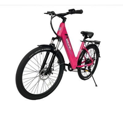 China Aluminum Alloy 20 22 24 26 Inch City Bike Vintage Commuter Bicycles For Lady Adult Student With Rear Seat Front Basket for sale