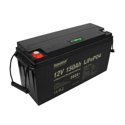 China Machine- LED Power Display Deep Cycle Lithium Ion Lifepo 4 12v 150ah Rechargeable Rechargeable Lifepo4 Battery for sale