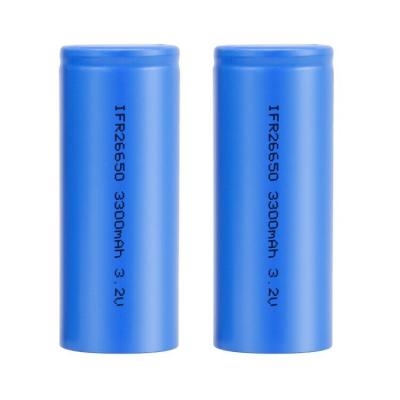 China Wholesale Safety High Cycle Life Storage 3.2V Li-ion 26650 3200mAh 3300mAh Rechargeable Battery for sale