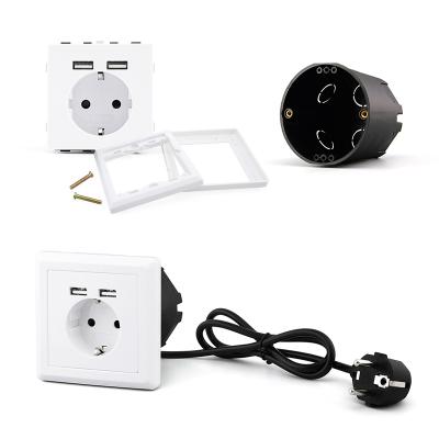 China Hot Sale B2B EU Style Socket Tuya App Control Container UK Wall Smart Plug for sale