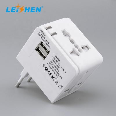 China 2 Usb Travel Adapter Commercial International Universal Travel Adapter 4 in 1 Travel Adapter for sale