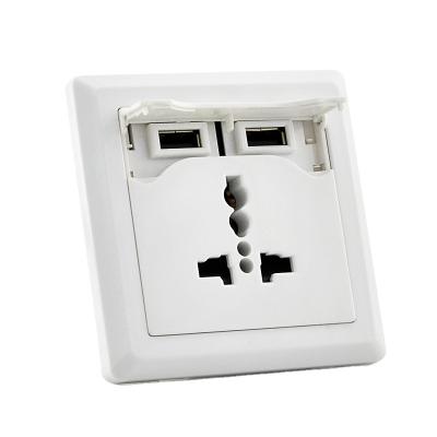 China Residential/General Purpose Wholesale UK Universal Type 8 Pin Dual USB Charger 2.1A Multi Electrical Power Wall Socket Outlet In UK Malaysia SGP for sale