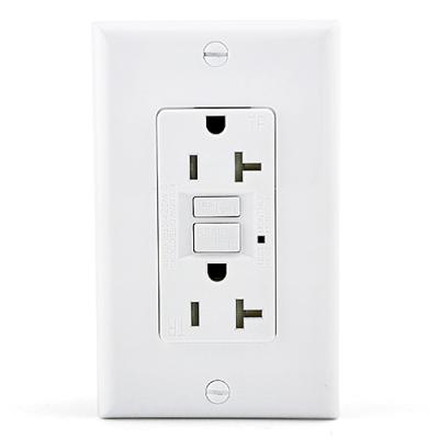 China Residential / General Purpose USA Receptacle GFCI Power Outlet Adapter Wall Mount Heavy Duty 20 Amp Plug Tamper Current Outlet for sale