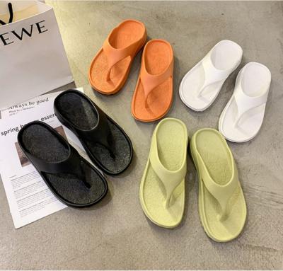 China Color Lightweight Flip Flops Women's Slippers Women's Slippers Thick Bottom Fashion Lightweight Soft Beach for sale