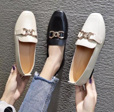 China Other Other Fashion Shoes Women Flat Loafers PU Leather Office Casual Boat Shoes Flat Shoes For Women And Ladies for sale