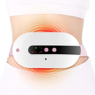 China Electric Vibrator Waist Warmer Belt Period Waist Belly Vibrator Slimming Belt Heating Pad for Back Waist Massager Belt for sale