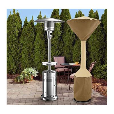 China Protect Patio Heater Heavy Duty 420D Waterproof Patio Heater Cover Standing Heater Covers With Zipper for sale