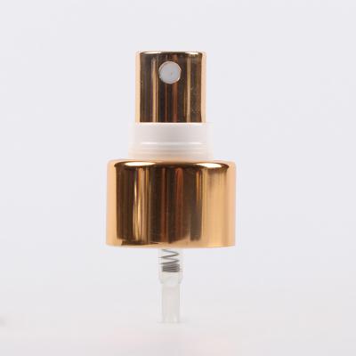 China Wholesale 28/410 Fine Press Type Non Mist Spill Stain Spray Anodized Aluminum Gold Cosmetic Spray Pump Perfume Nozzle for sale