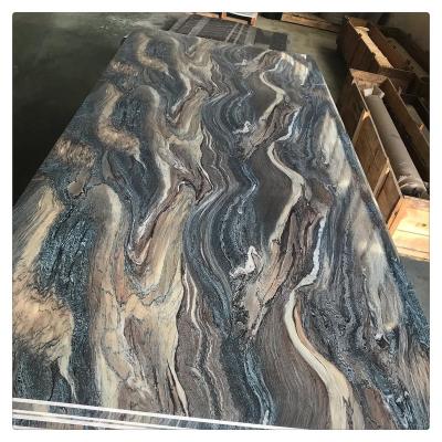 China 4x8 ft PVC uv marble sheet ,PVC UV wall panel ,Marble alternative panel 3mm pvc uv sheet for sale