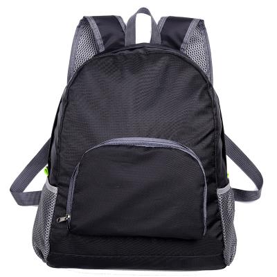 China Wholesale Foldable Cheap Folding Backpack Light Weight Increasing Men And Women Travel Duffel Bag for sale