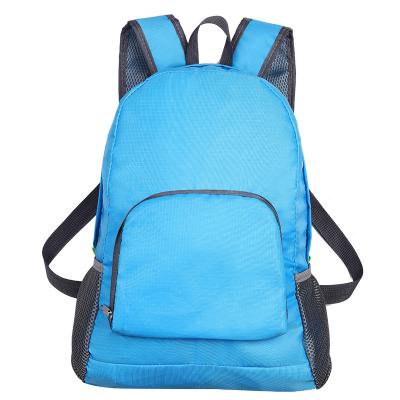 China Waterproof lightweight packable backpack folding outdoor rucksack for camping custom logo for sale