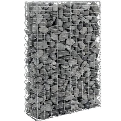 China Plain Weave Gavion Iron Wire Mesh Gabion Cages Price Per Meter Poland Dip Zinc Galvanized Cloture Welded Gabion Fence for sale