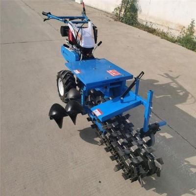 China Cultivate diesel engine self-propelled chain trencher digging machine for sale