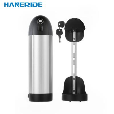 China Electric Bike 36V Battery SILVER E-Bike AKKU / Escooter HANERIDE10.4AH Water Bottle for sale