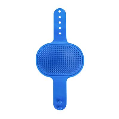 China New Soft Stocked Dog Pet Brush and Grooming Comb Silicone Bath Massage Comb Silicone Brush for sale