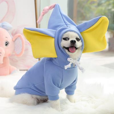 China Cute Animal Elephant Cat Autumn Winter Sweater Fleece Sleeve Clothing Tops Clothing Dog Hoodie Puppy Sweatshirt for sale