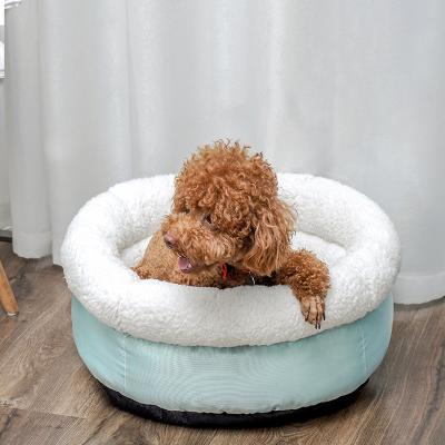 China SHURUI Pet Supply Accessories Cotton Plush Dog Bed Washable Stocked Cat Bed Pet Sofa Pet Cushion Fluffy Cushion Pet Bed for sale