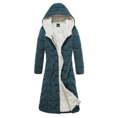 China Fashion Hooded Zipper Jacket Woman Long Full Ladies Anti-Shrink Jacket Plus Size Coat Winter Outdoor Jacket For Ladies for sale