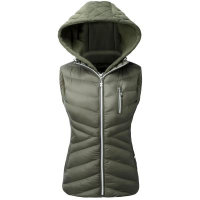 China Custom Made 2020 European Style Outerwear Winter Vest Woman Vest Breathable Down Vest With Fur Or Not Fur for sale