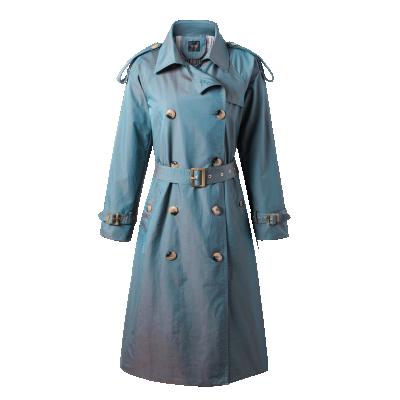 China New Design Autumn Spring Anorak Trench Coat Women Windproof Ladies Long Anti-Shrink Wind Coat for sale