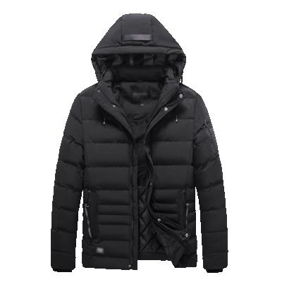 China Viable Mans Winter Wear OEM Custom Hooded Zipper Men Stripper Jacket Breathable Bubble Jacket for sale