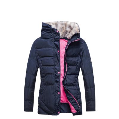 China Sustainable WEEKLY TREATS Custom Outdoor Button Up Classic Winter Women Windproof Jacket Fur Collar In Stock for sale