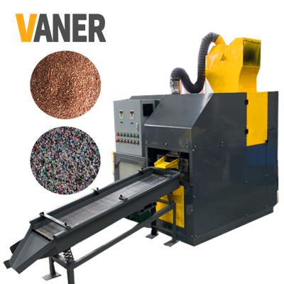 China Industry water separator machine copper cable granulator machine scrap cable crusher machine V-C06/C05 reuse for sale