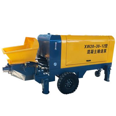 China Construction worksÂ   30kw Mini Concrete Pump Machine For Ten Floor Transport 50 Meters Vertically Concrete Machinery for sale