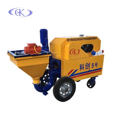 China Mini mortar machine good quality concrete mortar spraying machine powered by diesel engine spray gun for sale