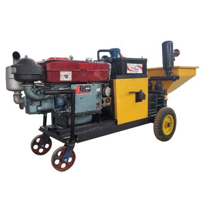 China New Construction Tools Plunger Type Home Diesel Mortar Spraying Machine for sale