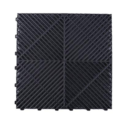 China Modern Interlock PVC Garage Flooring Tiles for sale